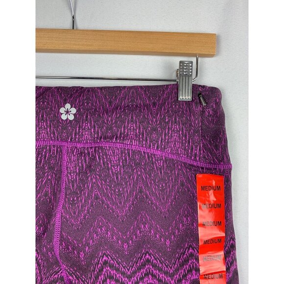Tuff Athletics Medium Womens Purple & Pink Zigzag Pattern Leggings - Picture 9 of 9